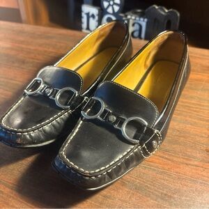 Cole Haan Black Leather Loafers